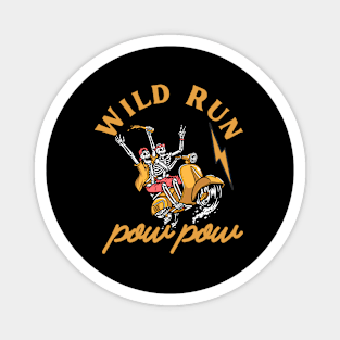 Bikers Wild Run Magnet